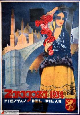 Fiesta patronales en honor de Nuestra Señora del Pilar 1934 Zaragoza